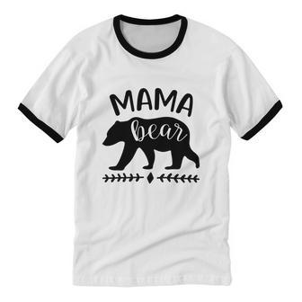 Mama Bear V2 Cotton Ringer T-Shirt - Monsterry UK