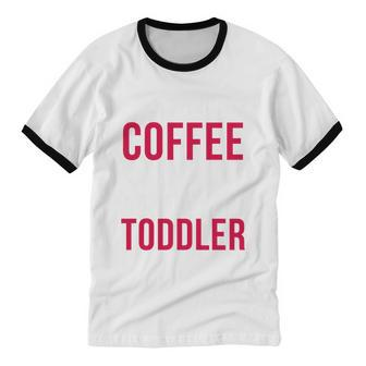 May Your Coffee Be Stronger Than Your Toddler V2 Cotton Ringer T-Shirt - Monsterry UK