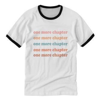 Retro One More Chapter Bookish Cotton Ringer T-Shirt - Monsterry AU