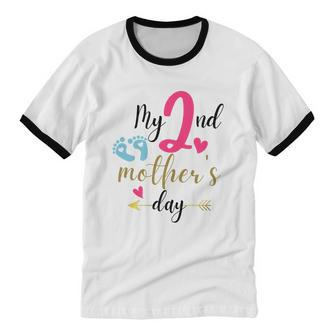 My Second Mother's Day Cotton Ringer T-Shirt - Monsterry UK