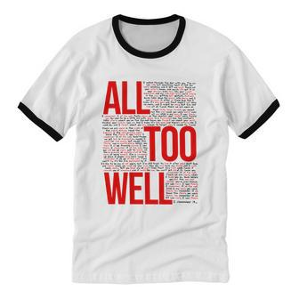 All Too Well Swiftie Cotton Ringer T-Shirt - Monsterry