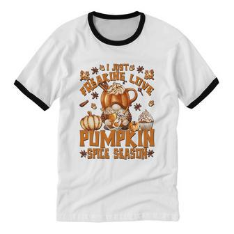 Thanksgiving Gnome For Freaking Love Pumpkin Spice Cool Cotton Ringer T-Shirt - Monsterry