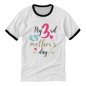 My Third Mother's Day Cotton Ringer T-Shirt - Monsterry AU