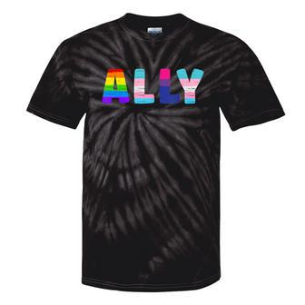 Ally Gay Pride Rainbow Transgender Flag Lgbtq Support Tie-Dye T-shirts - Monsterry