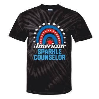 American Sparkle Counselor Rainbow Usa Flag 4Th Of July Tie-Dye T-shirts - Monsterry CA