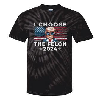 I Choose The Felon 2024 Republican Patriot Women Tie-Dye T-shirts - Monsterry DE