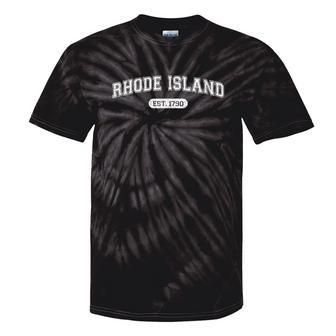 Classic College-Style Rhode Island 1790 Distressed Tie-Dye T-shirts - Monsterry UK