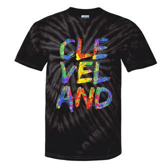 Cleveland Colorful Box City Pride Rainbow Cleveland Tie-Dye T-shirts - Monsterry DE