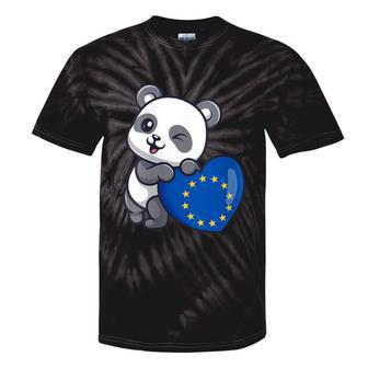 European Union Heart Pride European Union Flag Eu Souvenir Tie-Dye T-shirts - Monsterry DE