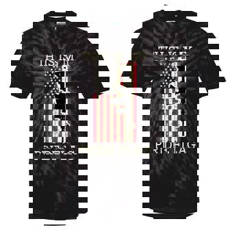 This Is My Flag Usa Anti Pride Non Gay Lgbt Women Tie-Dye T-shirts - Monsterry