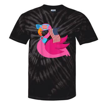 Flamingo Sunglasses Usa American Flag Cute 4Th Of July Tie-Dye T-shirts - Monsterry CA