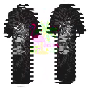Flamingo Sunglasses Xmas Beach Tropical Christmas In July Tie-Dye T-shirts - Thegiftio
