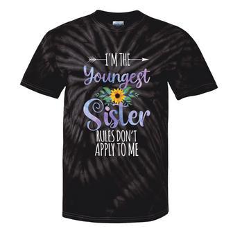 I'm The Youngest Sister Rules Don't Apply To Me Family Tie-Dye T-shirts - Monsterry DE