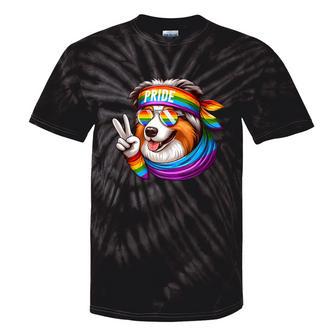 Rainbow Lgbt Gay Pride Lesbian Australian Shepherd Tie-Dye T-shirts - Monsterry UK