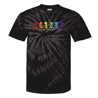 Gay Lgbt Pride Skeleton Pride Lgbt Rainbow Skeleton Gay Lgbt Tie-Dye T-shirts - Monsterry CA