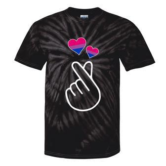 Gay Pride Month Bisexual Lgbtq Korean Finger Heart Love Kpop Tie-Dye T-shirts - Monsterry CA