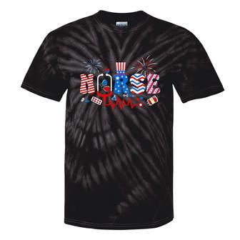 Happy 4Th Of July Nurse Girls Scrub Top Tie-Dye T-shirts - Monsterry DE