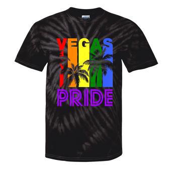 Las Vegas Pride Gay Pride Lgbtq Rainbow Palm Trees Tie-Dye T-shirts - Monsterry