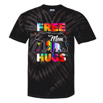 Lgbtq Pride Mama Bear Free Mom Hugs Lgbt Pride Month Tie-Dye T-shirts - Monsterry DE
