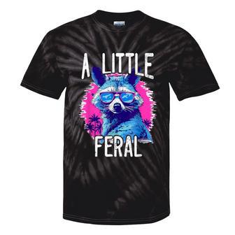 A Little Feral Raccoon Animal Raccoon Trash Panda Tie-Dye T-shirts - Monsterry