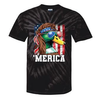 Merica Usa American Flag Patriotic 4Th Of July Duck Hunting Tie-Dye T-shirts - Monsterry UK