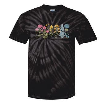 Pansexual Subtle Wildflowers Pan Pride Lgbt Month Pan Flower Tie-Dye T-shirts - Monsterry UK