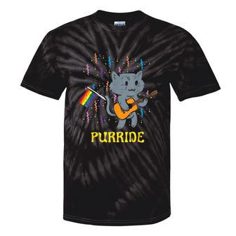 Rainbow Flag Cat Purride Gay Pride Month Lgbtq Ally Lgbt Tie-Dye T-shirts - Monsterry CA