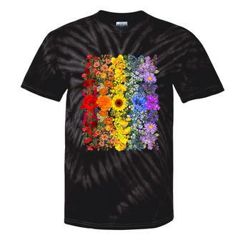 Rainbow Wildflowers Field Flowers Lgbtq Month Pride Month Tie-Dye T-shirts - Monsterry AU