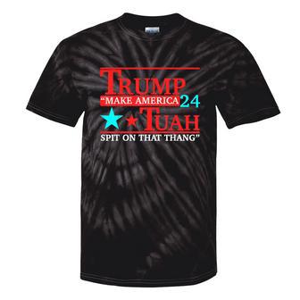 Trump Hawk Tuah Viral Humor Meme Video Girl 24 Tua Tie-Dye T-shirts - Monsterry