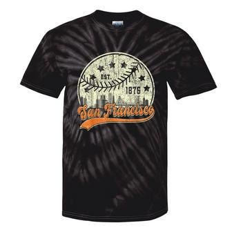 Vintage San Francisco Cityscape Baseball Lover Kid Tie-Dye T-shirts - Monsterry DE