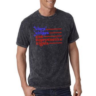 4Th Of July Stars Stripes And Reproductive Rights Womens Mineral Wash Tshirts - Monsterry UK