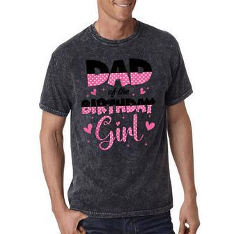 Dad And Mom Of The Birthday Girl Family Matching Party Mineral Wash Tshirts - Monsterry UK