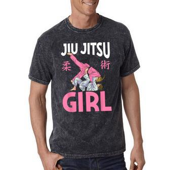 Jiu Jitsu Girl Bjj Martial Arts Mineral Wash Tshirts - Monsterry