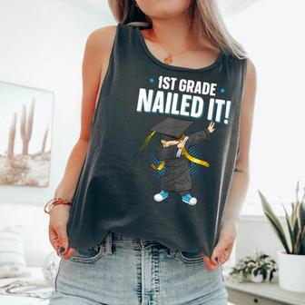 1St Grade Nailed It Boys Dabbing Graduation Class Of 2024 Comfort Colors Tank Top - Monsterry CA