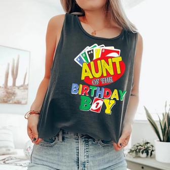 Aunt Of The Uno Birthday Boy Uno Birthday Boy Comfort Colors Tank Top - Monsterry AU