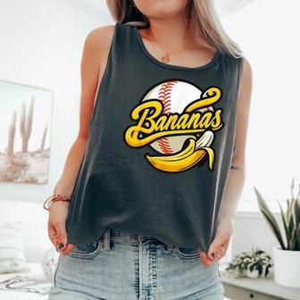 Banana Baseball Lover Cool Game For Kawaii Comfort Colors Tank Top - Monsterry CA