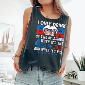 Beer American Flag 4Th Of July Merica Drinking Usa Comfort Colors Tank Top - Monsterry UK