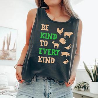 Be Kind To Every Kind Animal Friendly Comfort Colors Tank Top - Monsterry AU