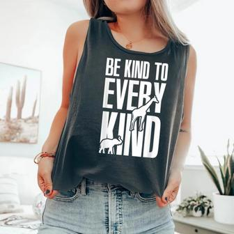 Be Kind To Every Kind Animal Lover Vegan Mp Comfort Colors Tank Top - Monsterry UK