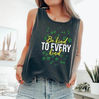 Be Kind To Every Kind Animal Rights Vegan Vegetarian Comfort Colors Tank Top - Monsterry