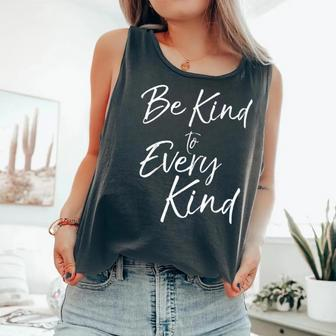 Be Kind To Every Kind Fun Cute Vegan Animal Lover Comfort Colors Tank Top - Monsterry UK