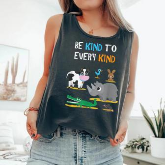 Be Kind To Every Kind Animal Lover Comfort Colors Tank Top - Monsterry CA