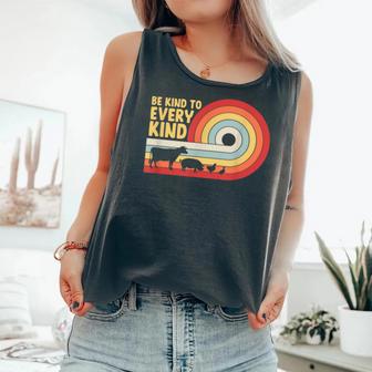 Be Kind To Every Kind Vegan Vegetarian Animal Rights Retro Comfort Colors Tank Top - Monsterry DE