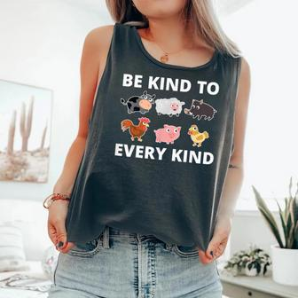 Be Kind To Every Kind Vegetarianism Lovers Vegan Comfort Colors Tank Top - Monsterry UK