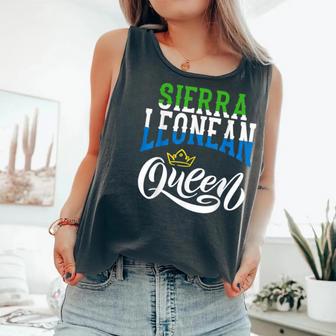 Sierra Leonean Queen Sierra Leonean Sierre Leone Flag Comfort Colors Tank Top - Monsterry CA