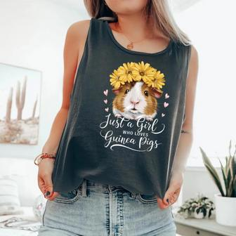 Guinea Pig Lover Just A Girl Who Loves Guinea Pigs Comfort Colors Tank Top - Monsterry DE