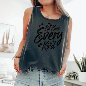 Be Kind To Every Kind Vegetarian And Animals Lover Idea Comfort Colors Tank Top - Monsterry DE