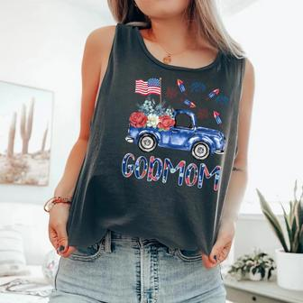 Patriotic Godmom 4Th July American 4Th 7 Family Comfort Colors Tank Top - Monsterry AU