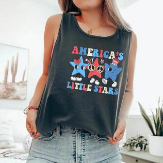 Pediatric Nurse 4Th Of July Little Stars Shining Bright Comfort Colors Tank Top - Monsterry
