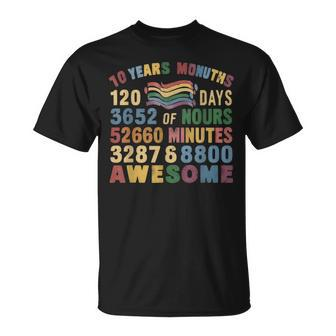 10 Years Old 10Th Birthday Vintage Retro 120 Months 2024 T-Shirt - Monsterry DE